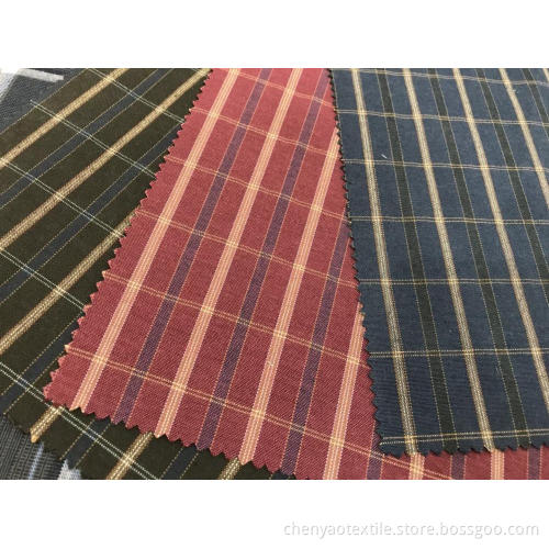 T/C Oxford Woven Yarn-dyed Plaid Fabric